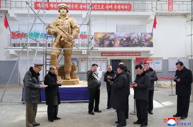 North Korea reveals sculptures honoring soldiers killed in Ukraine